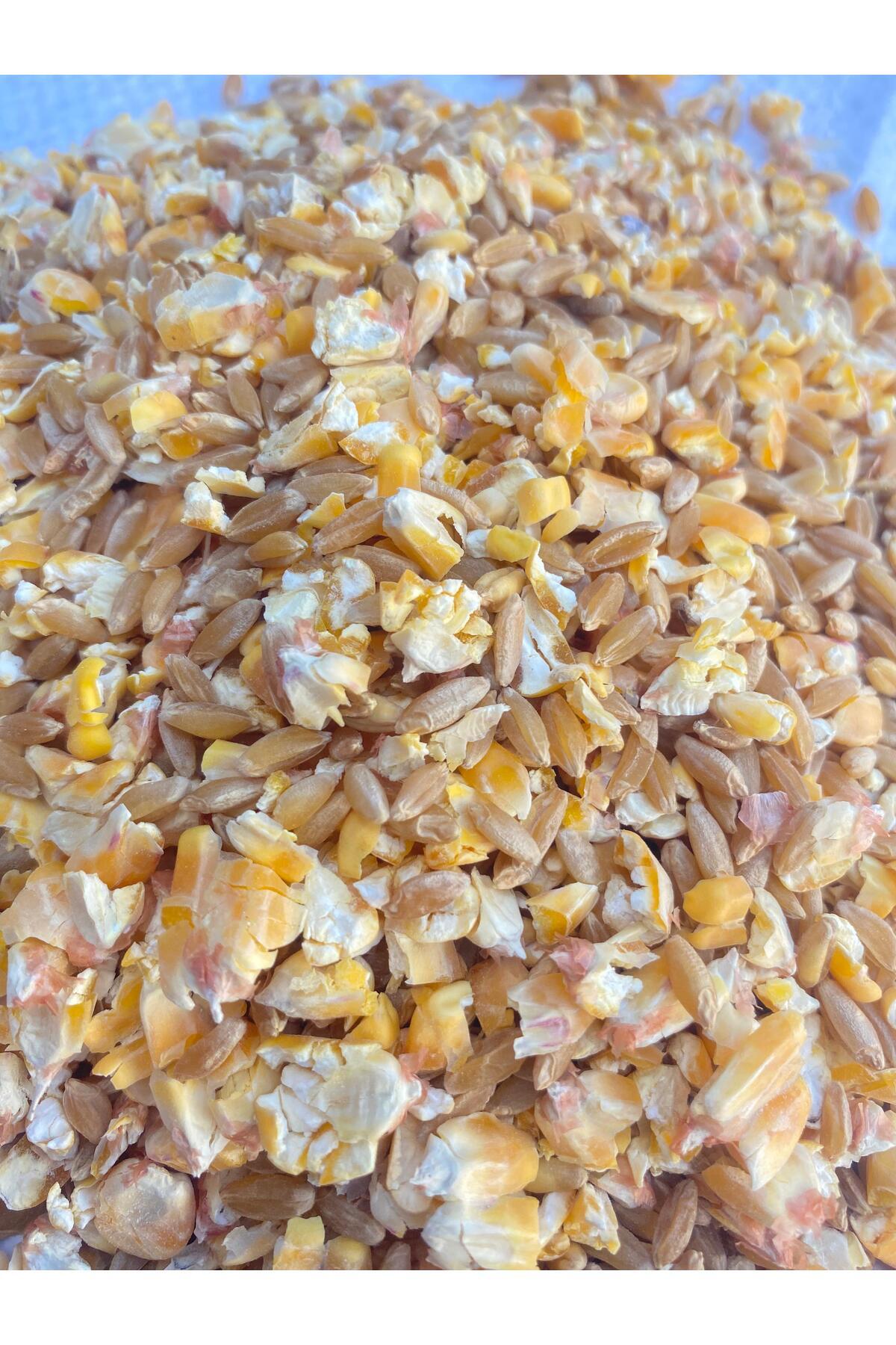Kuş ve Tavuk Yemi - 25 kg - Kırık Mısır & Buğday Karışımı