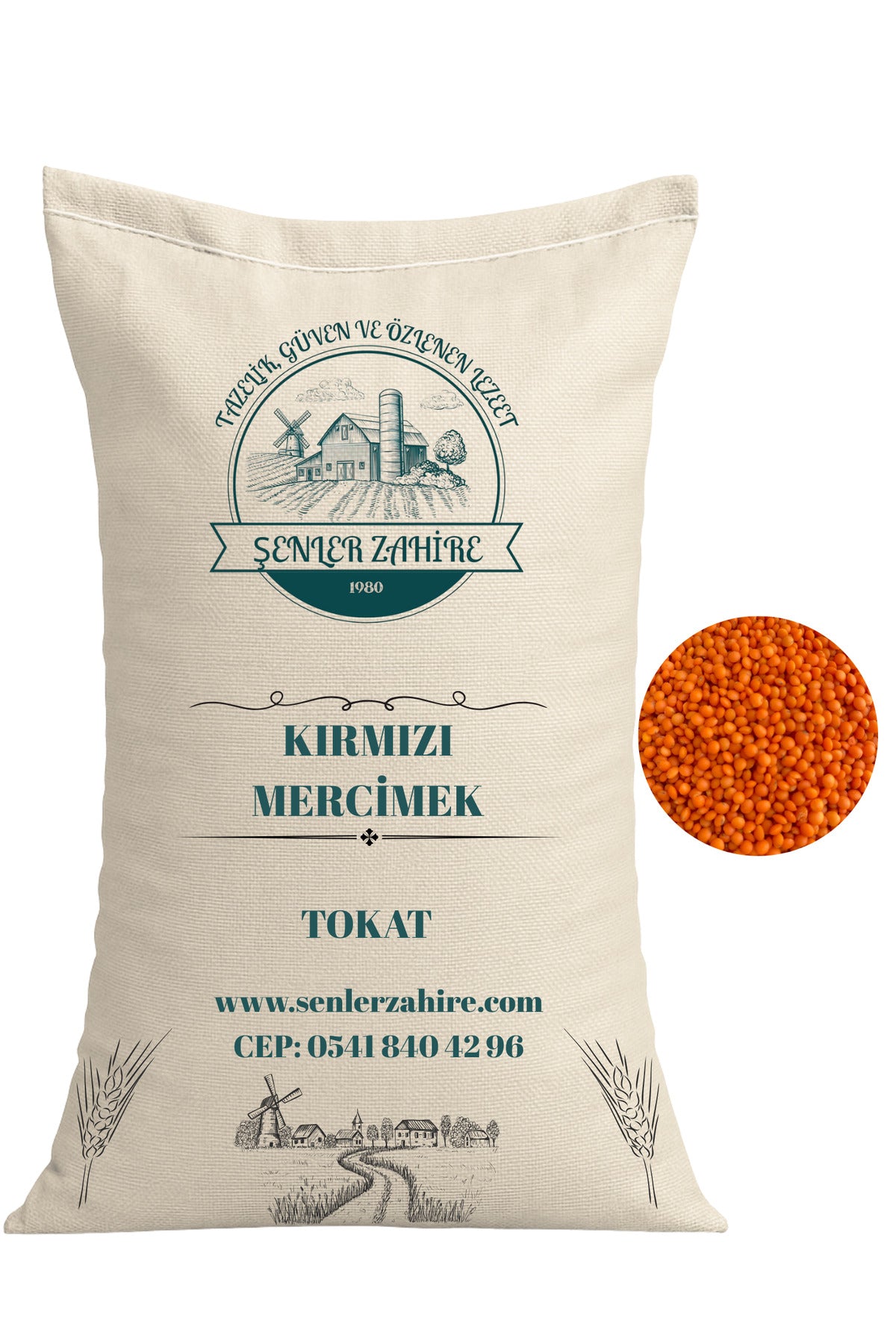 Yerli Mercimek 3 Kg – Lezzetli, Kolay Pişen Kırmızı Taneler
