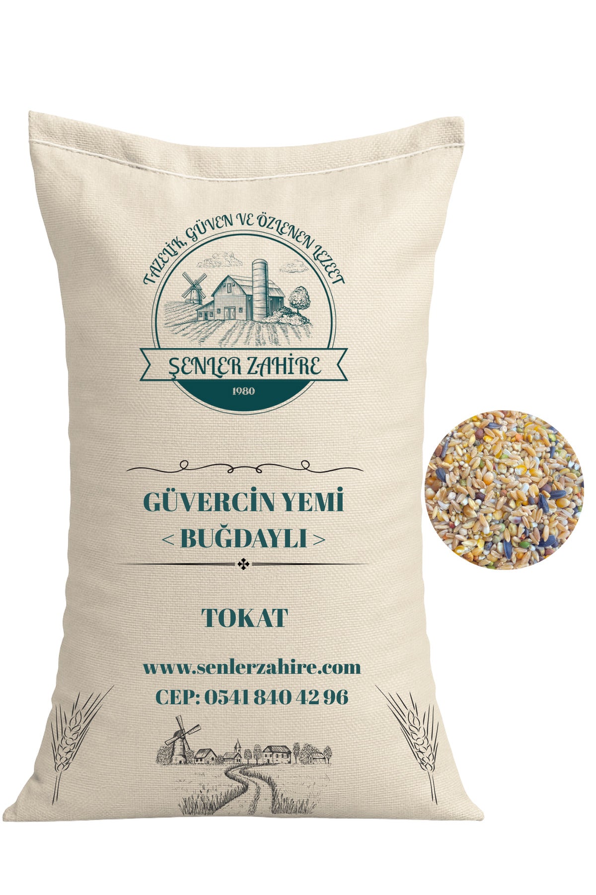 Doğal Güvercin Yemi (Buğdaylı Karışım) – 1 Kg
