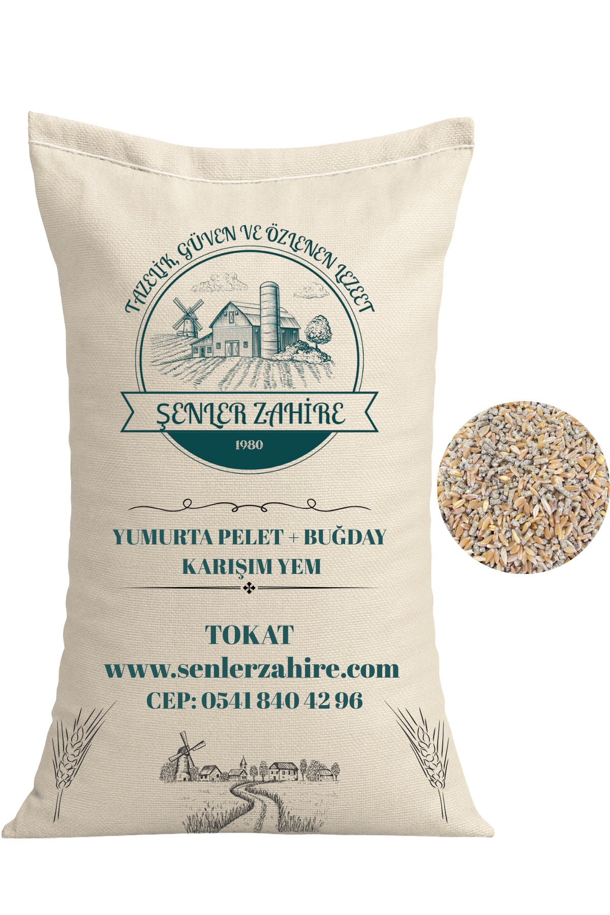Yumurta Pelet + Buğday Karışım Yem - 10 kg