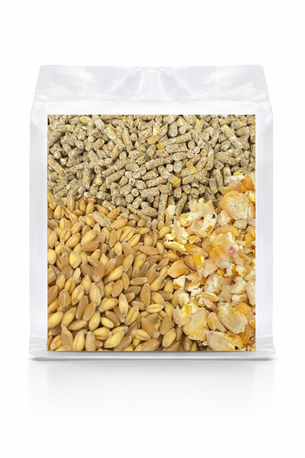 Kırık Mısır + Buğday + Yumurta Pelet Karışık Yem - 1 kg