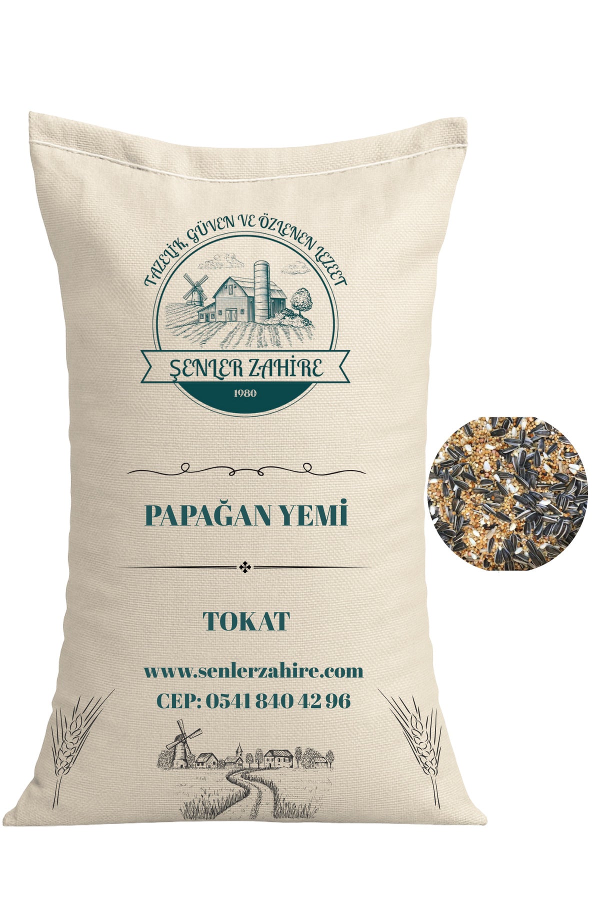 1 Kg Paraket, Sultan ve Cennet Papağanı Yemi – Ekmeksiz Karışım
