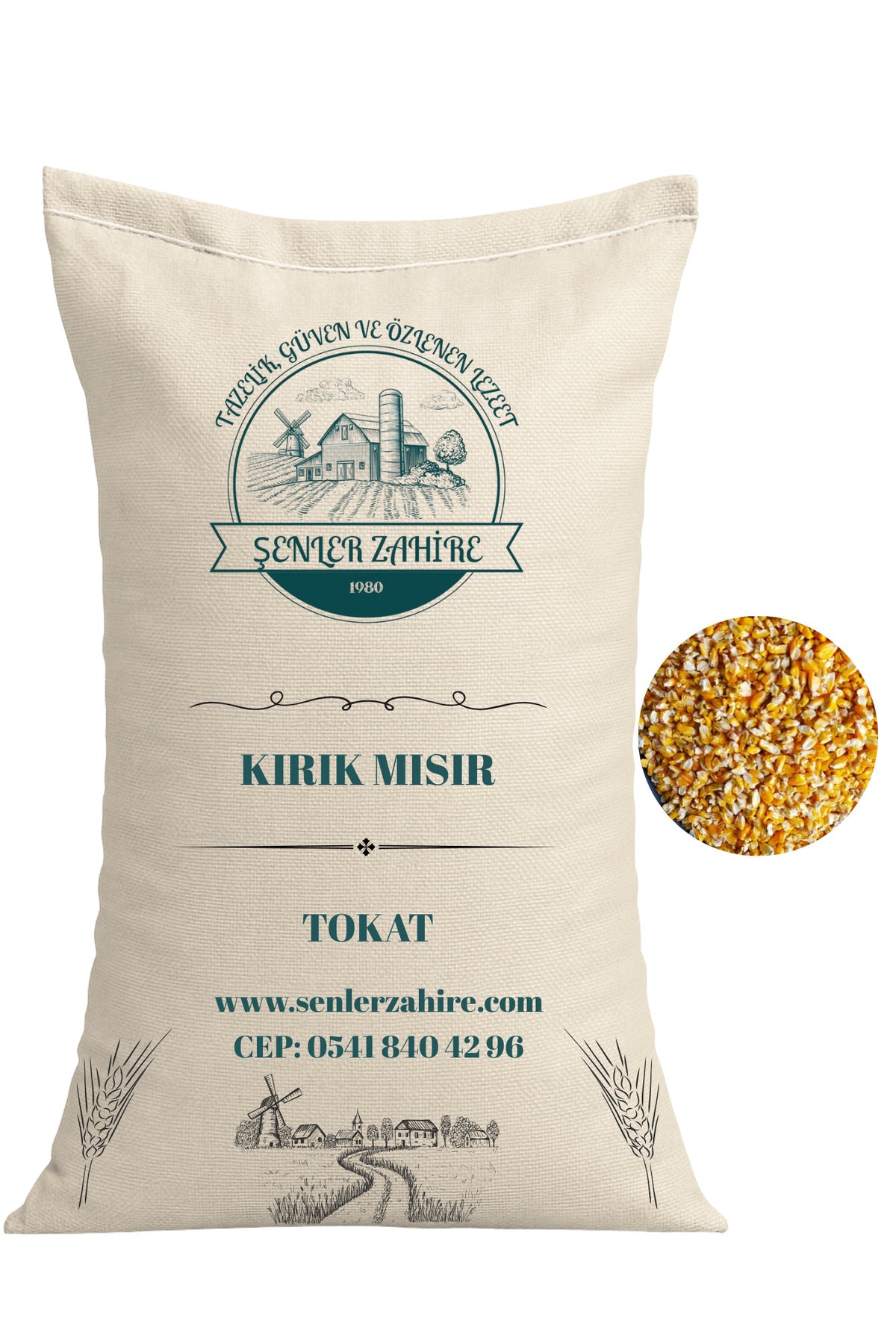 25 Kg Yemlik Kırık Mısır – Tavuk, Güvercin ve Kanatlılar İçin