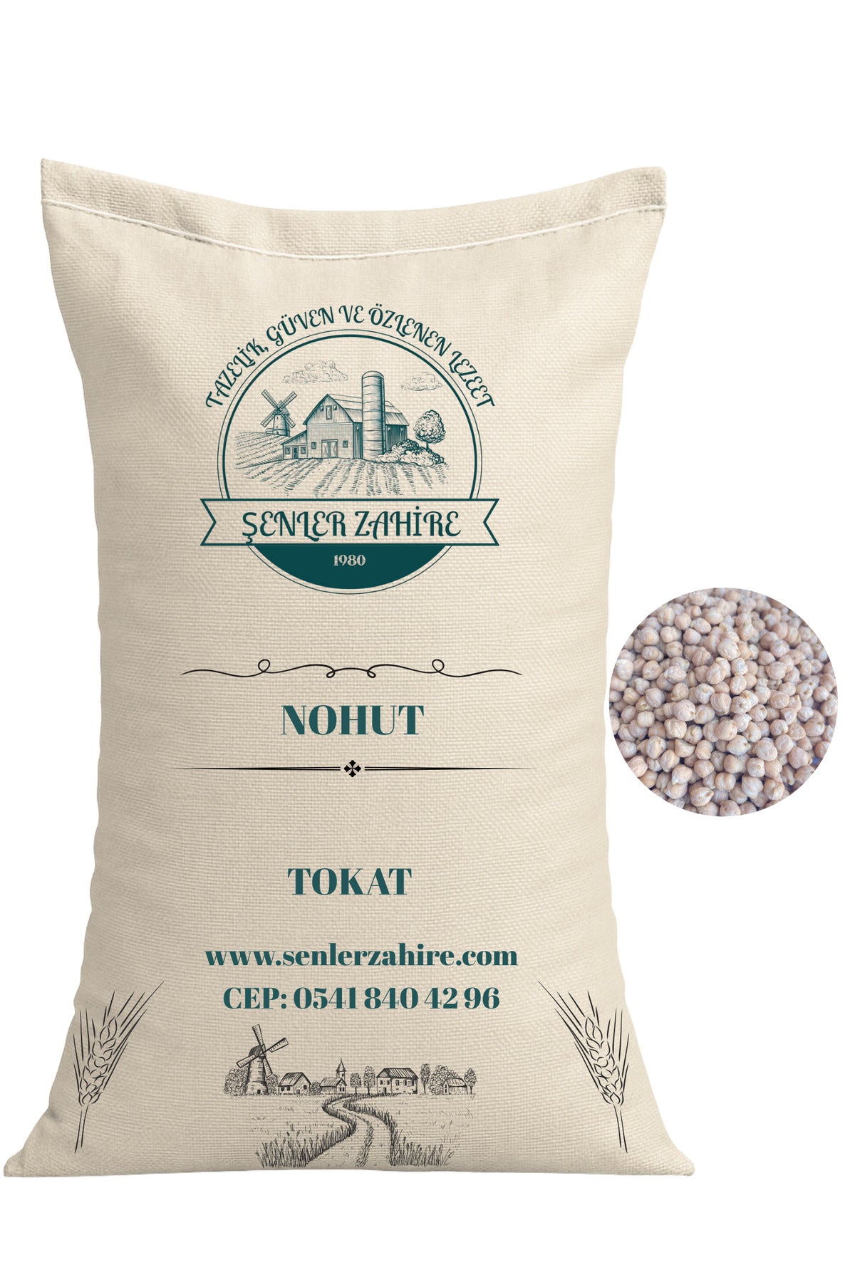 Yerli Nohut 9 mm Kaliteli, Hızlı Pişen Etli Taneler