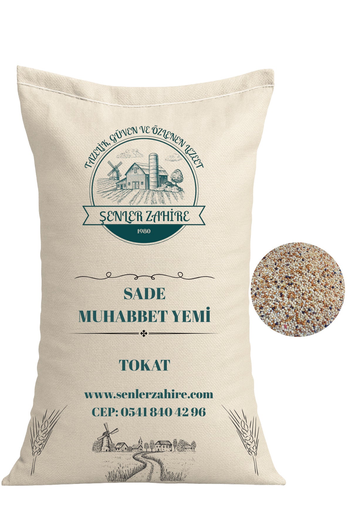 Muhabbet Kuşu Yemi – Yeni Mahsul Dengeli Karışım (Ekmeksiz)