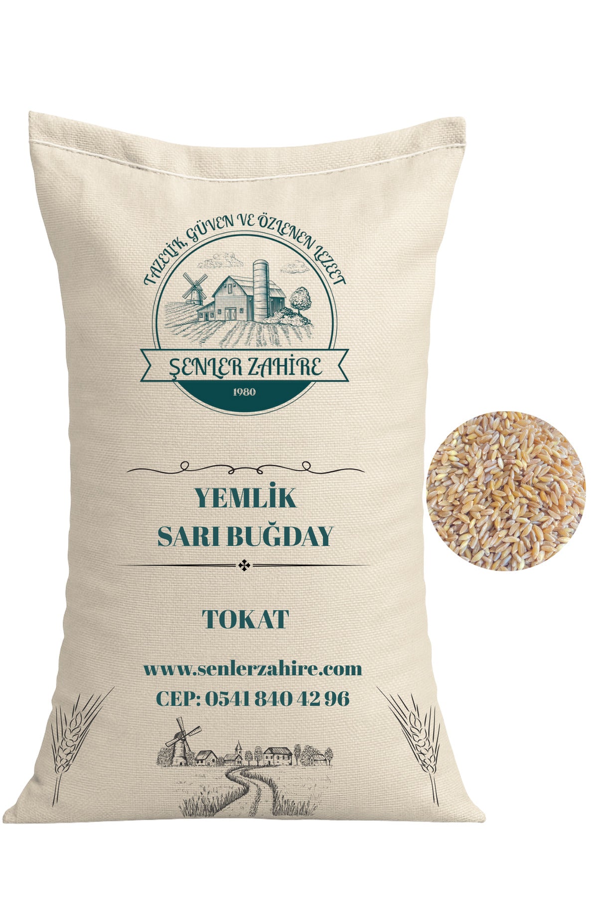 Yemlik Sarı Buğday - 10 Kg – Tavuk, Güvercin ve Kanatlılar İçin Doğal Beslenme Desteği