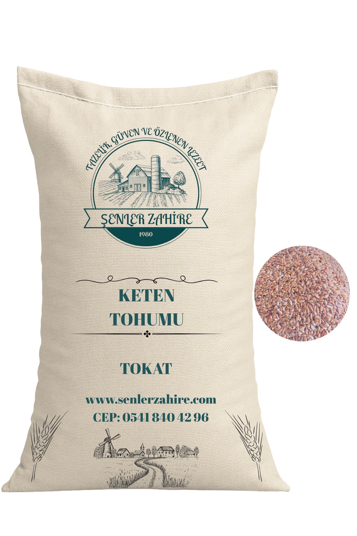Tane Keten Tohumu – 5 Kg – Katkısız & Özenle Seçilmiş