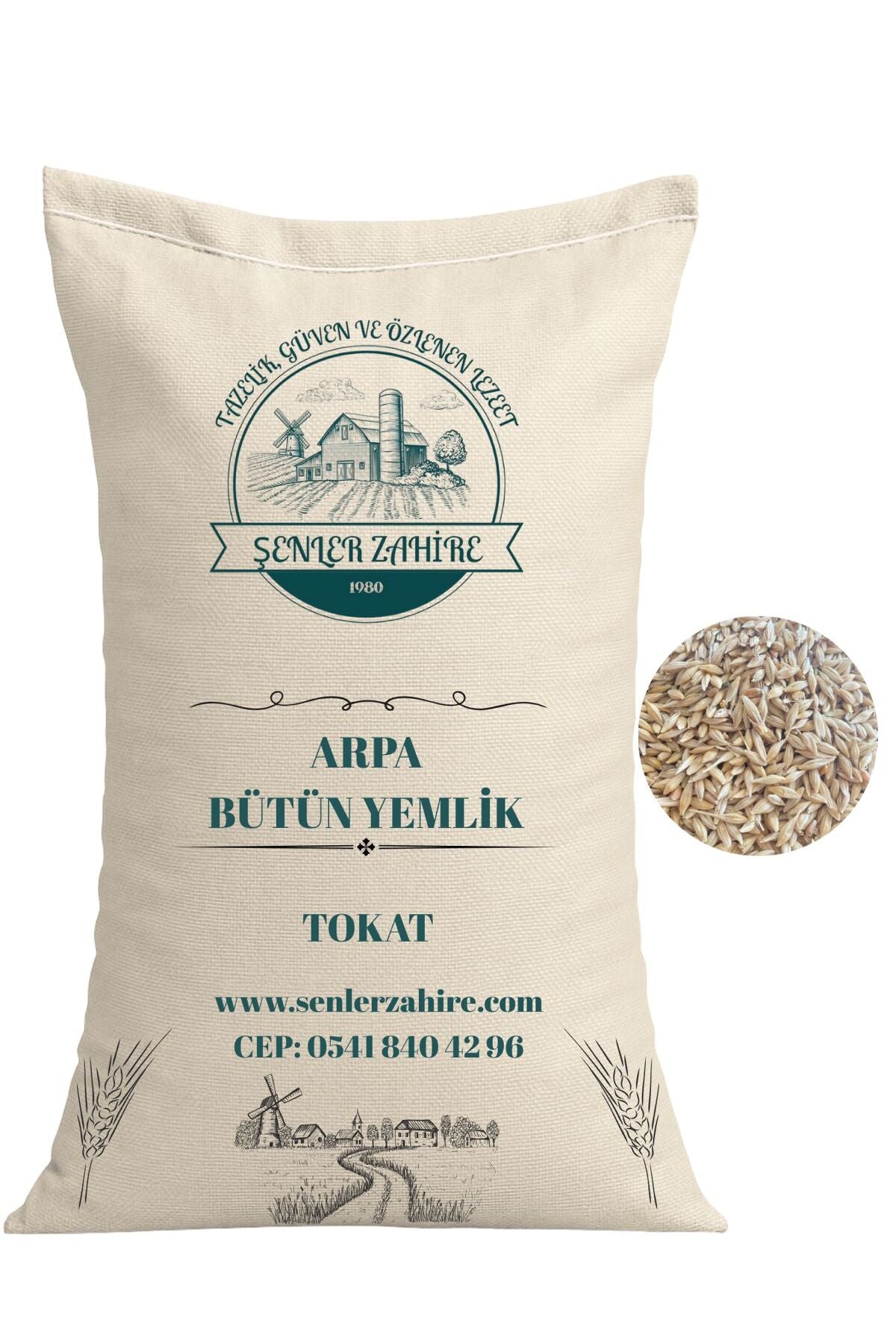 5 Kg Arpa (Bütün) – Yemlik Tahıl Seçeneği
