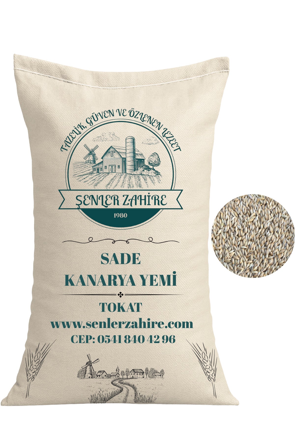 Sade Kanarya Yemi 5 Kg – Katkısız, Doğal ve Günlük Beslenmeye Uygun